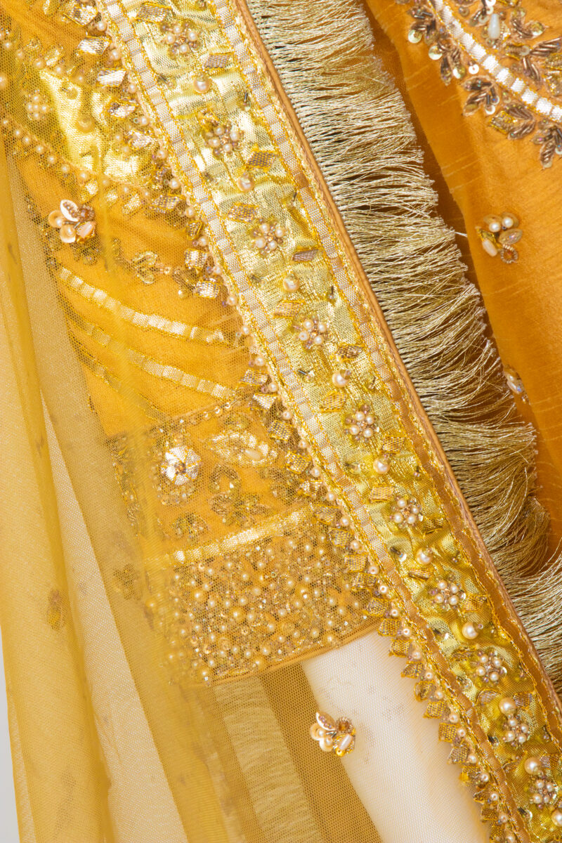 Mehendi Dress Shirt Gharara - Image 6