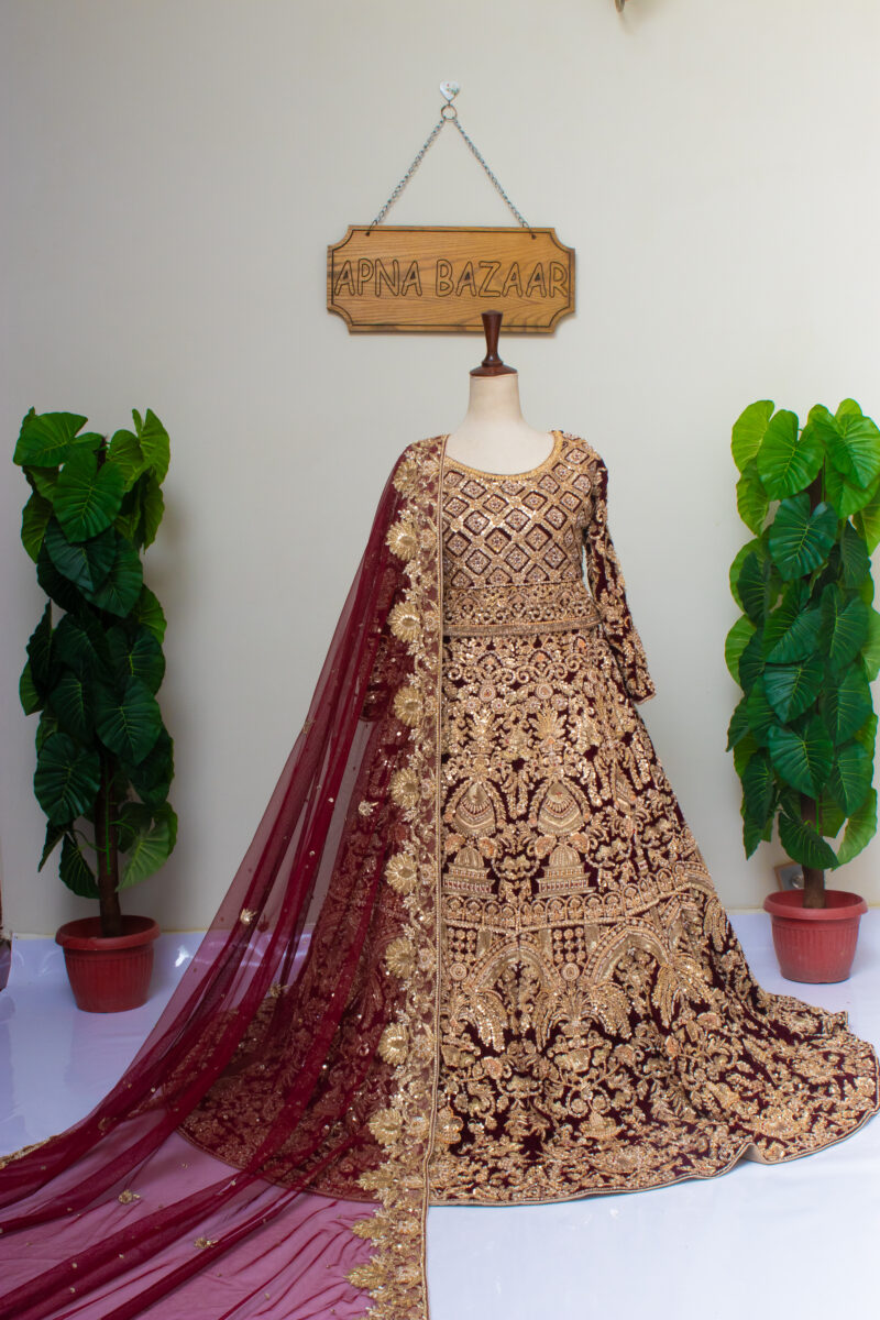 Velvet Lehenga